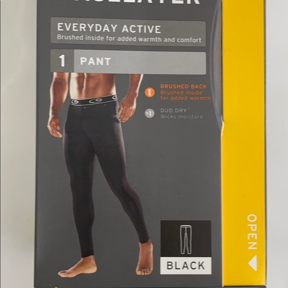 Champion men medium black long john workout pants - Picture 3 of 6